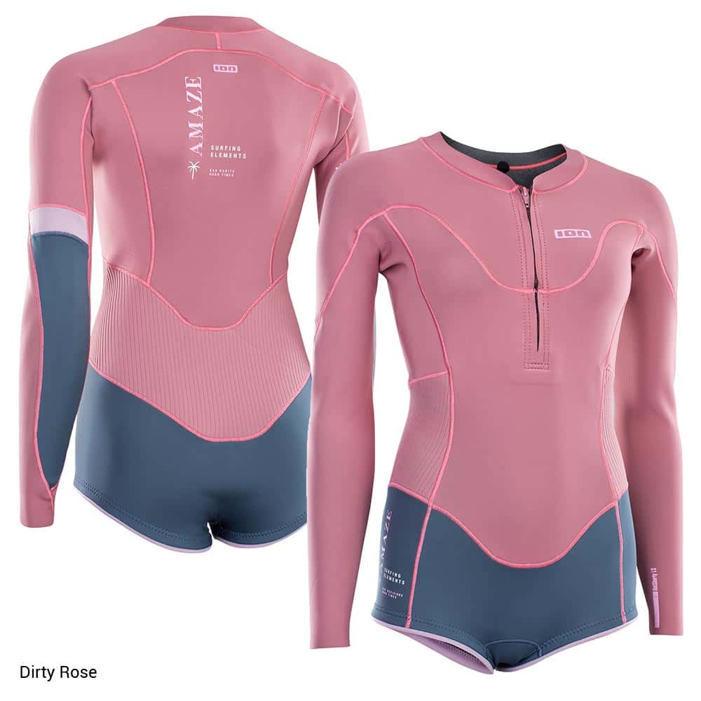 ION Amaze Hot Shorty LS 1.5 FZ Wetsuit - Watersports | H2O Sports | H2O ...